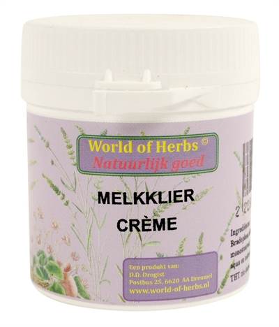 World Of Herbs fytotherapie melkklier creme