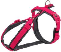Trixie hondentuig premium trekking fuchsia / grijs