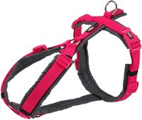 Trixie hondentuig premium trekking fuchsia / grijs 70-85X2,5 CM