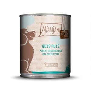 6x 800g MjAMjAM puur vlees geniet van goed puur kalkoen nat hondenvoer