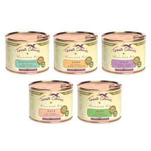Terra Canis Classic 12 x 200 g Hondenvoer  - Mix (rundvlees, kalkoen, wild, kip, konijn)