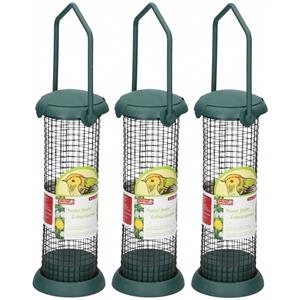 Lifetime Garden 3x Buiten vogelvoer pinda silo 22 cm