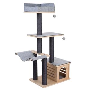 Modern Living Krabpaal Raleigh grijs H: 149cm Kat