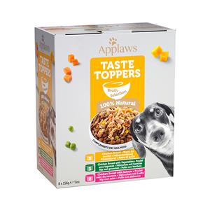 Applaws Dog Taste Toppers Multipack in bouillon 8 x 156 gr.