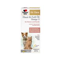 Doppelherz Haut & Fell Öl Omega-3 für Katzen und Hunde - 250 ml