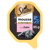 Sheba Alu Finesse Mousse 85 g - Kattenvoer - Zalm