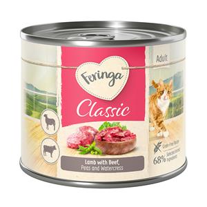 Feringa 24x200g Classic Meat Menü Lam & Rund  Kattenvoer nat