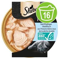 Sheba Fijne Filets 16 x 60 g Kattenvoer - Kip met Tonijn