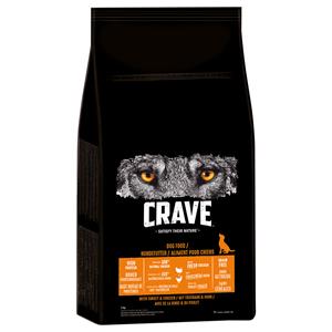6 kg + 1 kg Gratis! Crave Dog droogvoer - Adult met Kalkoen en Kip (7 kg)