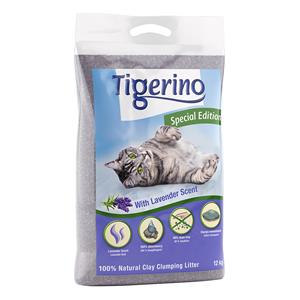 2x12kg Tigerino Premium Kattenbakvulling Lavendelgeur Kat