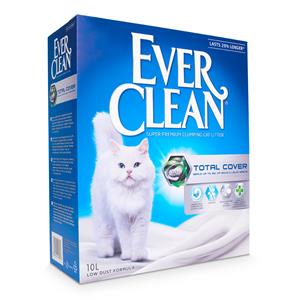 2x10l Ever Clean Total Cover Klonterende Kattenbakvulling Parfumvrij Kat