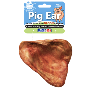 Pet Qwerks Bacon Pig Ear L