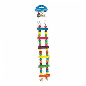 Duvo+ Kleurrijke houten ladder met bel 35CM