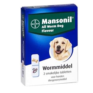 Mansonil All Worm Dog 2 Tabletten