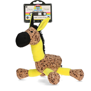 Retrodog Ezel &VerticalLine; Vrolijke Knuffel Geel - M