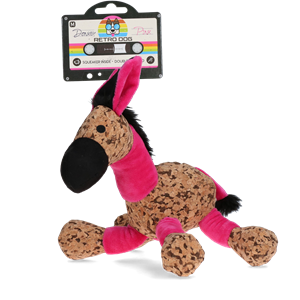 Retrodog Ezel &VerticalLine; Vrolijke Knuffel Roze - M