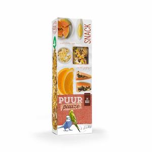 Witte Molen Puur Pauze 2 parkieten sticks Appel en Rozenbottel