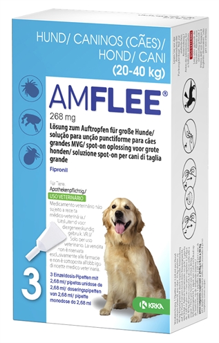 Amflee Hond large 3x268mg 20-40KG