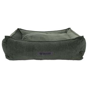 Wooff Mand Cocoon Rib Velours Olijfgroen Medium 70 x 60 x 20 cm