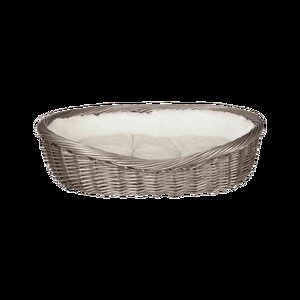 TRIXIE MAND WILG MET BINNENVOERING EN KUSSEN GRIJS 80X61X22 CM