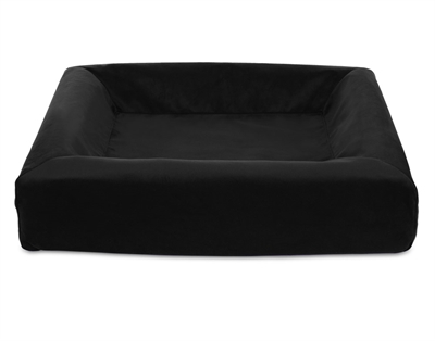 Bia bed royal fluweel hoes hondenmand zwart
