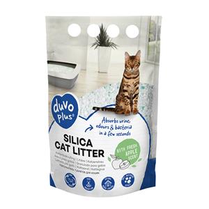 Duvo+ Premium silica kattenbakvulling appel 5L