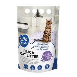 Duvo+ Premium silica kattenbakvulling lavendel 5L