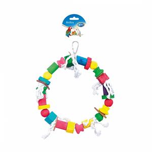 Duvo+ Touwring met kleurrijke blokjes 30CM