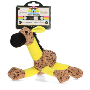 Retrodog Ezel &VerticalLine; Vrolijke Knuffel Geel - S