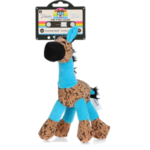 Retrodog Ezel | Vrolijke Knuffel Blauw - S