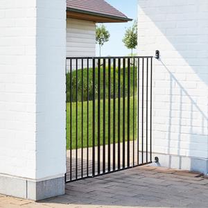 SAVIC dog barrier afsluithek outdoor zwart 84-154X95 CM