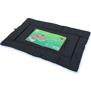 Merkloos Hondenmat/ligkussen Cozy Duo antraciet / wit 88 x 55 x 3 cm -