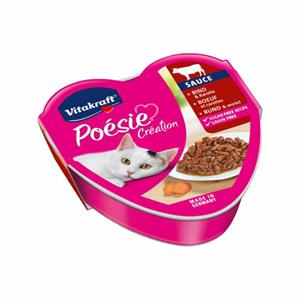 Vitakraft Poesie Creation In Saus Alu 85 g - Kattenvoer - Rund&Wortel