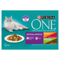 Purina One Adult Difficult Appetite Maaltijdzakjes - Kattenvoer - Rund Gevogelte Groente 4x85 g