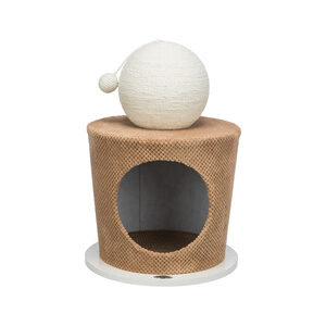 TRIXIE KATTENMAND TON MET KRABBAL TAUPE 36X36X50 CM