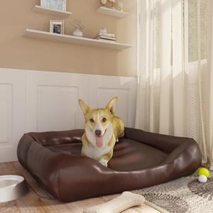 vidaXL Hundebett Braun 80x68x23 cm Kunstleder 