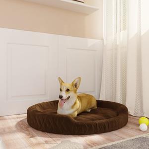 vidaXL Hundebett Braun 90x70x23 cm Plüsch 
