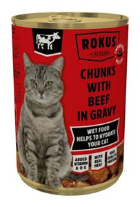 Chunks cat adult beef 415g - Malanico