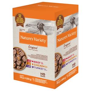 Gemengd pakket Nature's Variety Original Paté No Grain Mini 4 x 150 g - Rund, Kip, Kalkoen 4 x 150 g