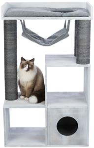 TRIXIE Kattenmeubel met een schap 72x38x110 cm grijs