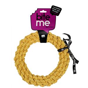 Ebi Gevlochten ring Geel M