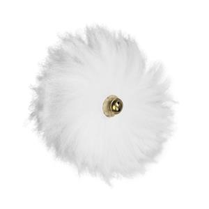 Kater Kasimir Fluffy Bal wit 16cm Kattenspeelgoed