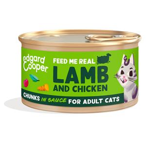 Cat adult chuncks lamb/chicken 85g - Edgard cooper