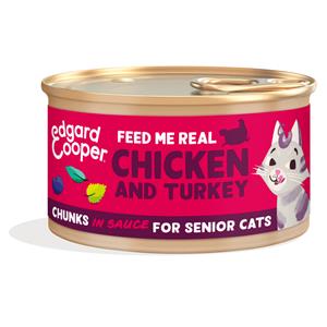 Cat senior chunks chicken/turkey 85 - Edgard cooper