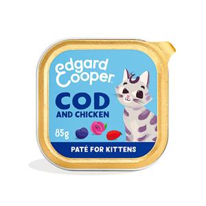 Cat kitten pate cod/chicken 85g - Edgard cooper