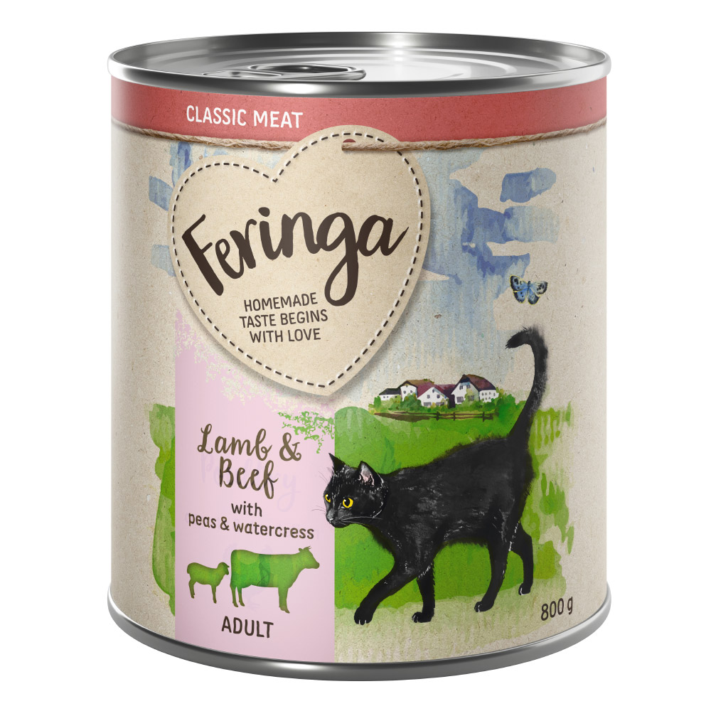 24x800g Lam & Rund Classic Meat Menü Feringa Kattenvoer nat