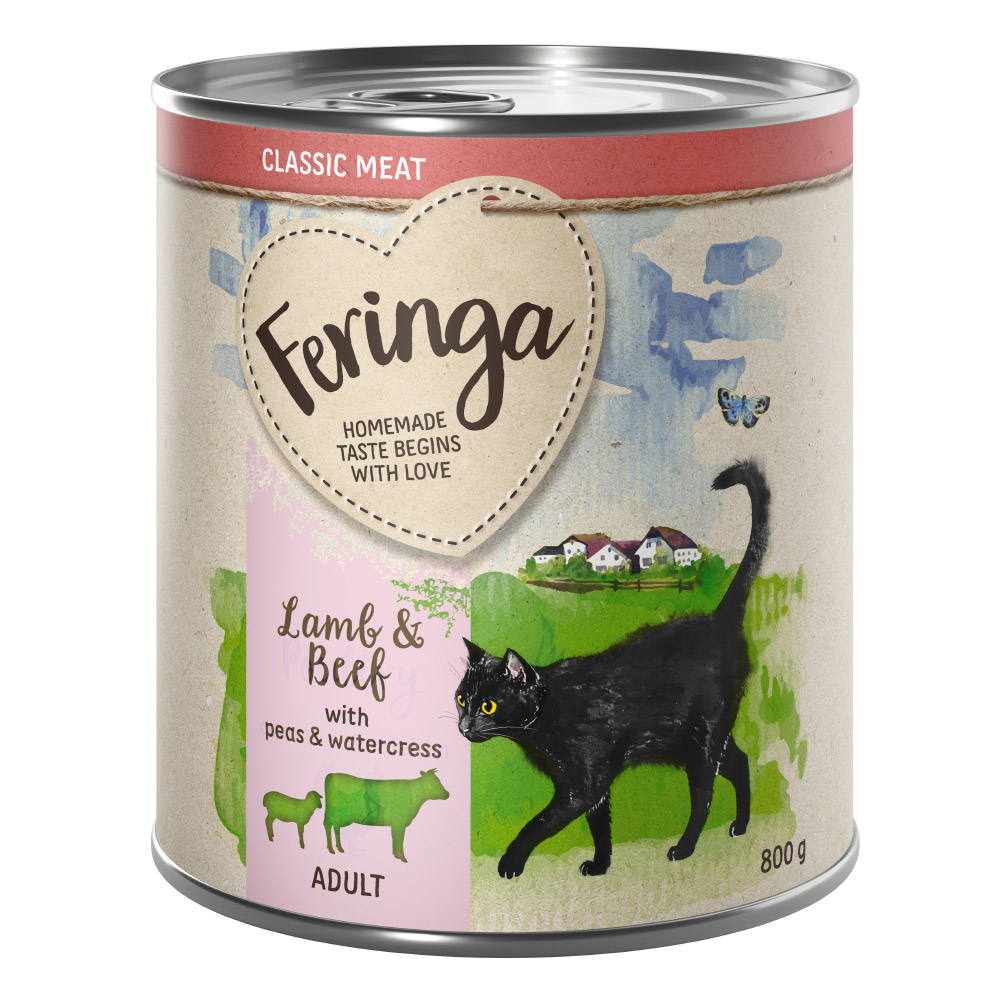 Feringa Menu Duo 6 x 800 g Kattenvoer - Lam & Rund