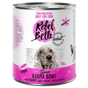 6x750g Adult Good Karma Bowl Vegetarisch Rebel Belle Hondenvoer