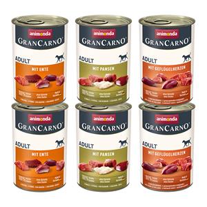 6x400g Original Adult animonda GranCarno Hondenvoer