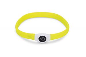 Beeztees Safety Gear Glowy - Halsband Hond - Geel - 65x2,5 cm